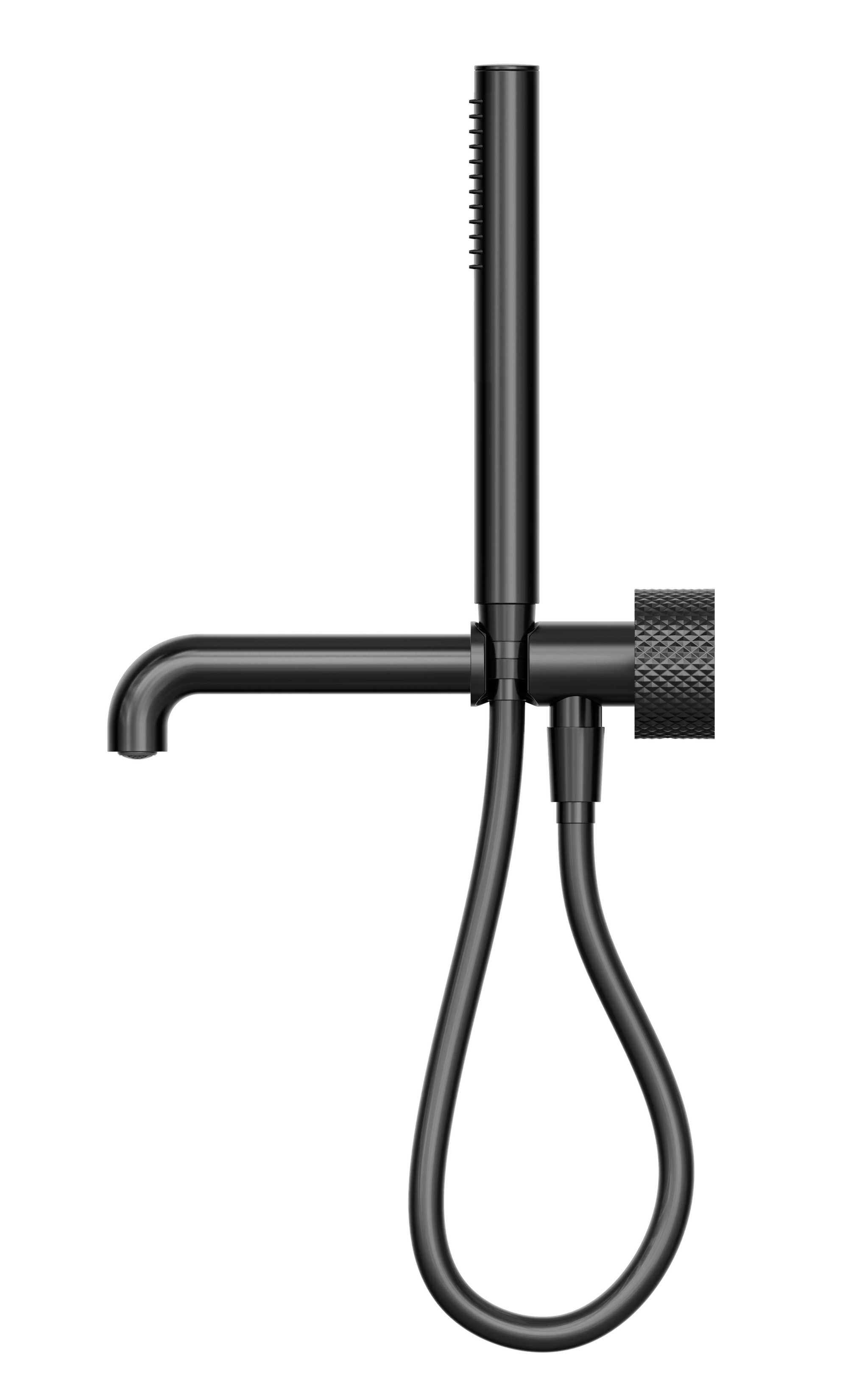 Opal Progressive Shower System Separate Plate With Spout 230mm Graphite