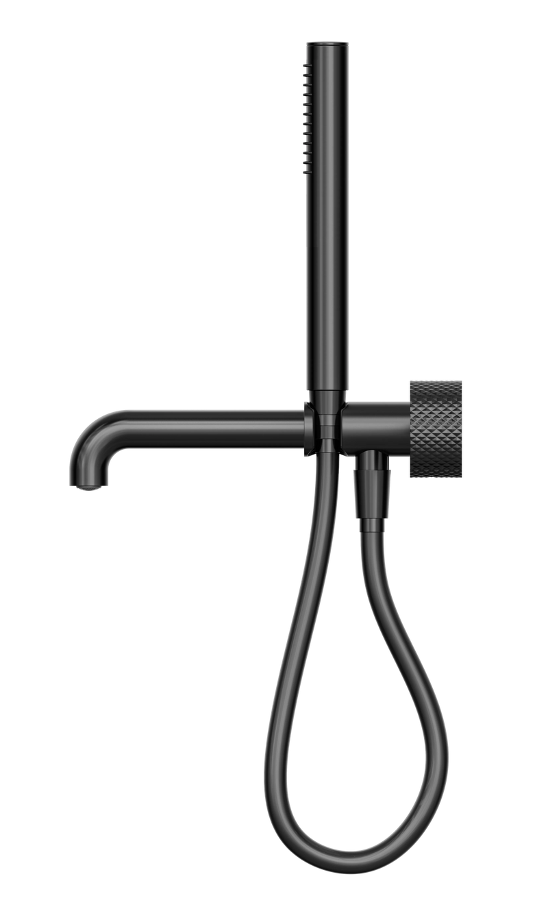 Opal Progressive Shower System Separate Plate With Spout 230mm Graphite