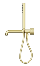 Opal Progressive Shower System Separate Plate With Spout 250mm Brushed Gold