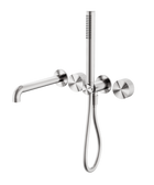 Opal Progressive Shower System Separate Plate With Spout 250mm Brushed Nickel