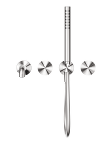 Opal Progressive Shower System Separate Plate With Spout 250mm Brushed Nickel