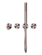 Opal Progressive Shower System Separate Plate With Spout 250mm Brushed Bronze