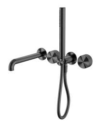 Opal Progressive Shower System Separate Plate With Spout 250mm Graphite