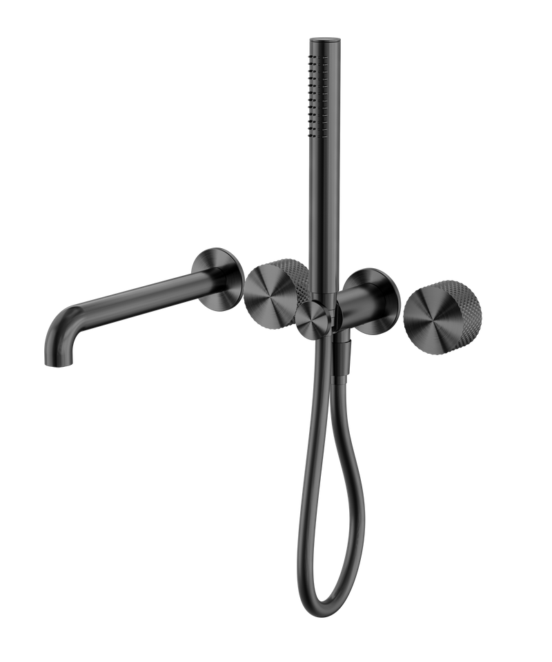 Opal Progressive Shower System Separate Plate With Spout 250mm Graphite