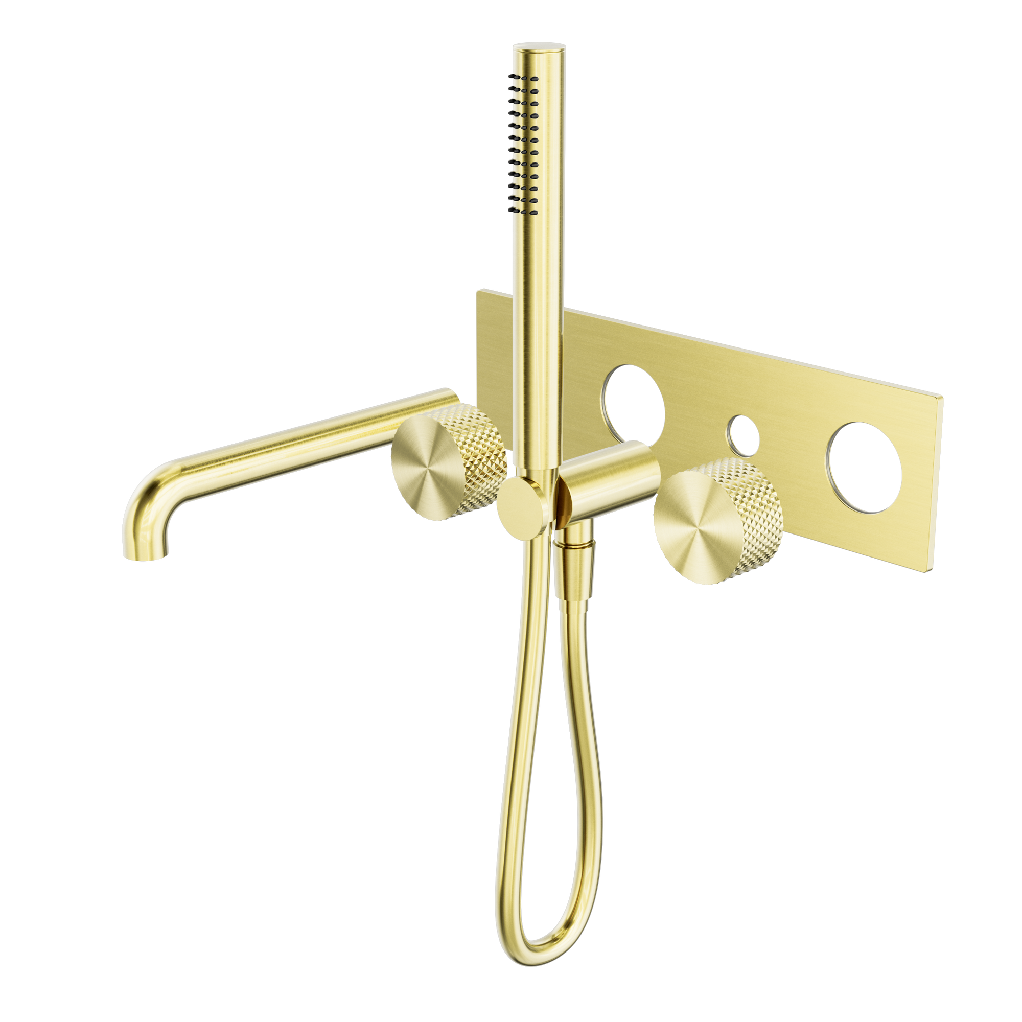 Opal Progressive Shower System With Spout 230mm Trim Kits Only Brushed Gold