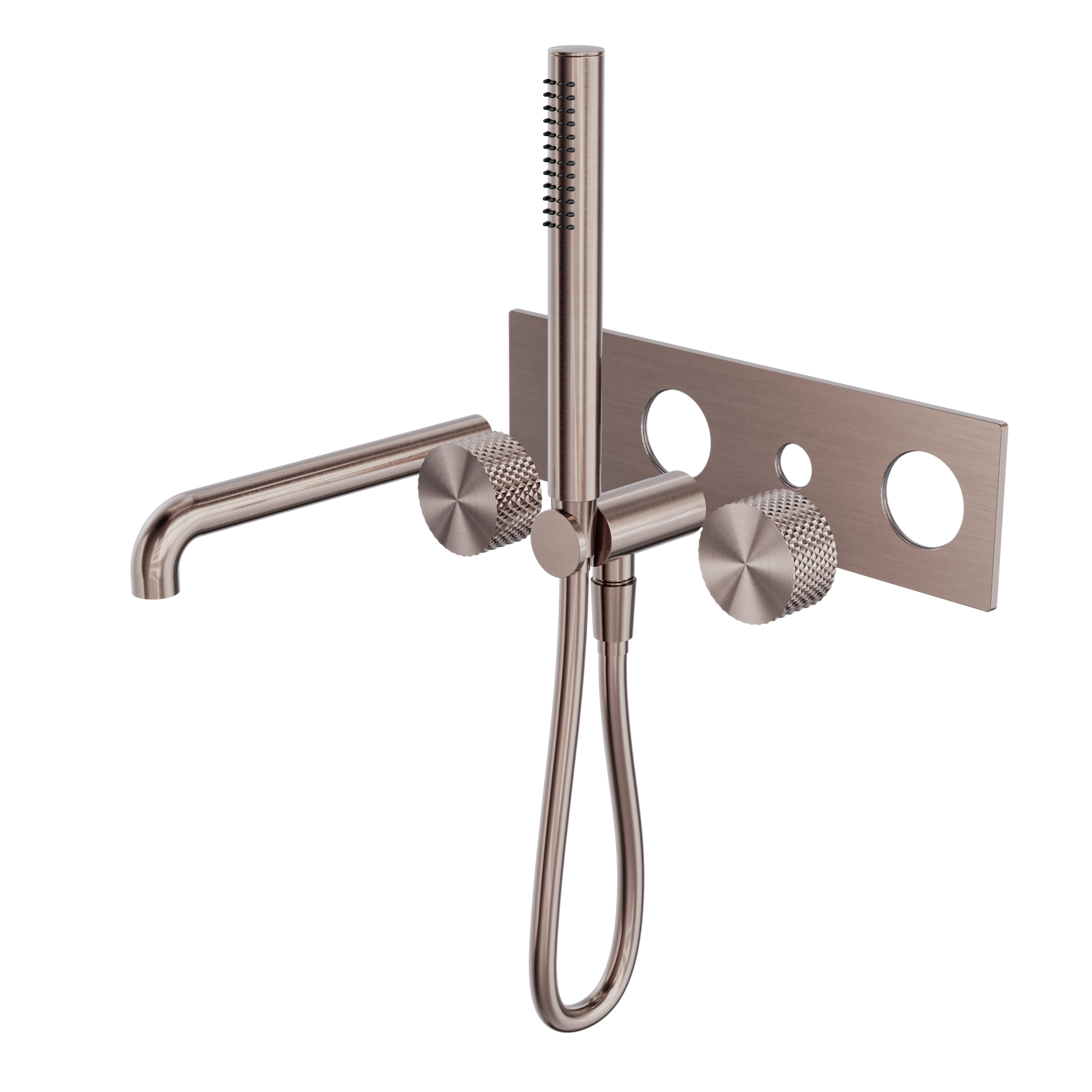 Opal Progressive Shower System With Spout 230mm Trim Kits Only Brushed Bronze