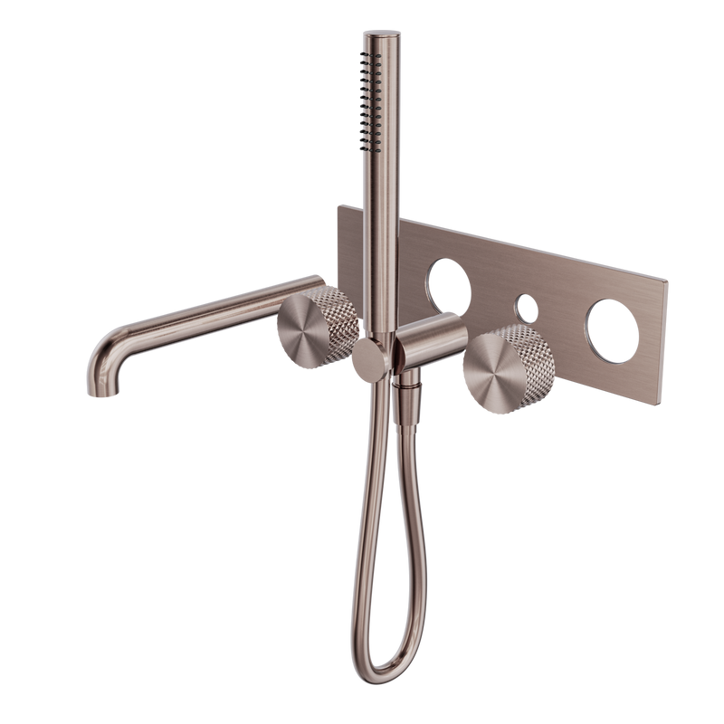 Opal Progressive Shower System With Spout 230mm Trim Kits Only Brushed Bronze
