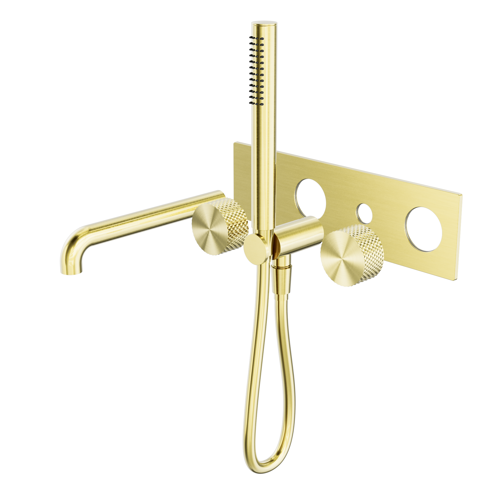 Opal Progressive Shower System With Spout 250mm Trim Kits Only Brushed Gold
