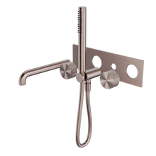 Opal Progressive Shower System With Spout 250mm Trim Kits Only Brushed Bronze