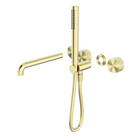 Opal Progressive Shower System Separate Plate With Spout 230mm Trim Kits Only Brushed Gold