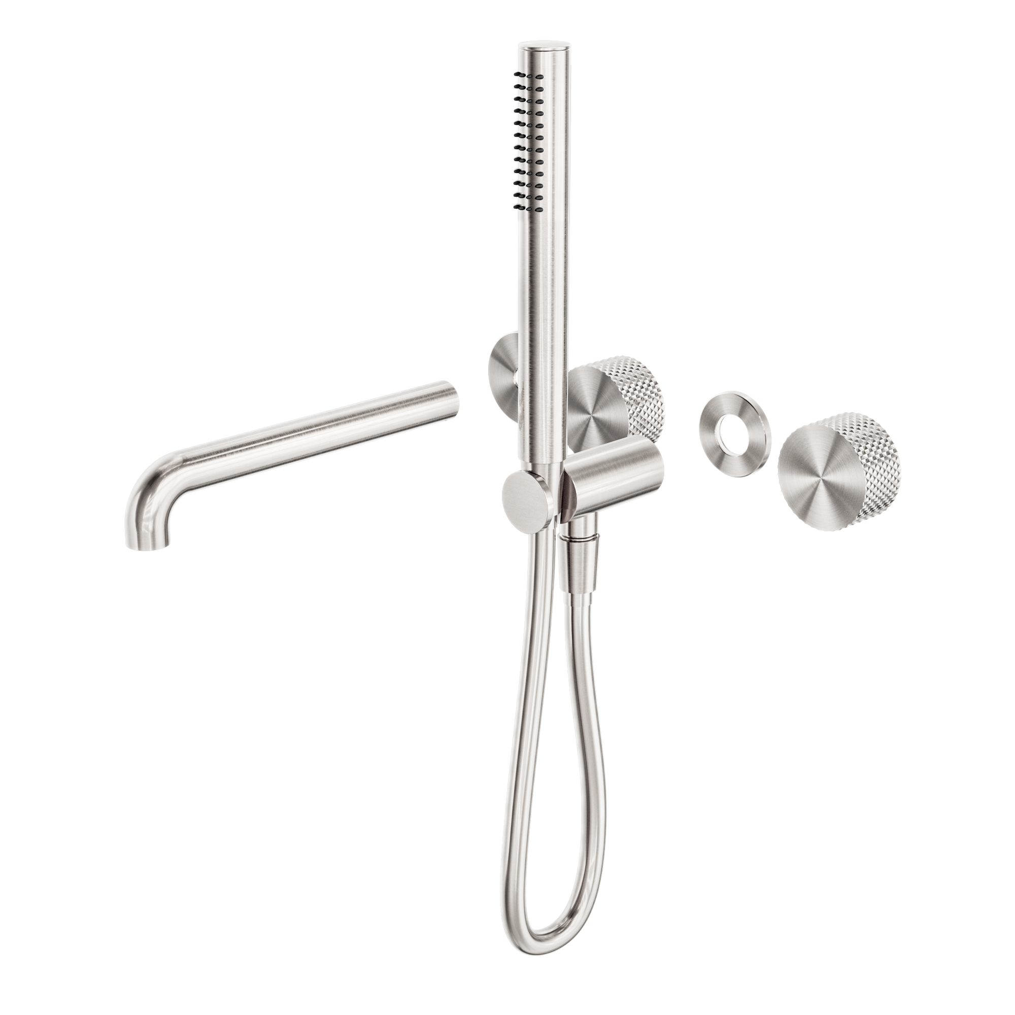 Opal Progressive Shower System Separate Plate With Spout 230mm Trim Kits Only Brushed Nickel