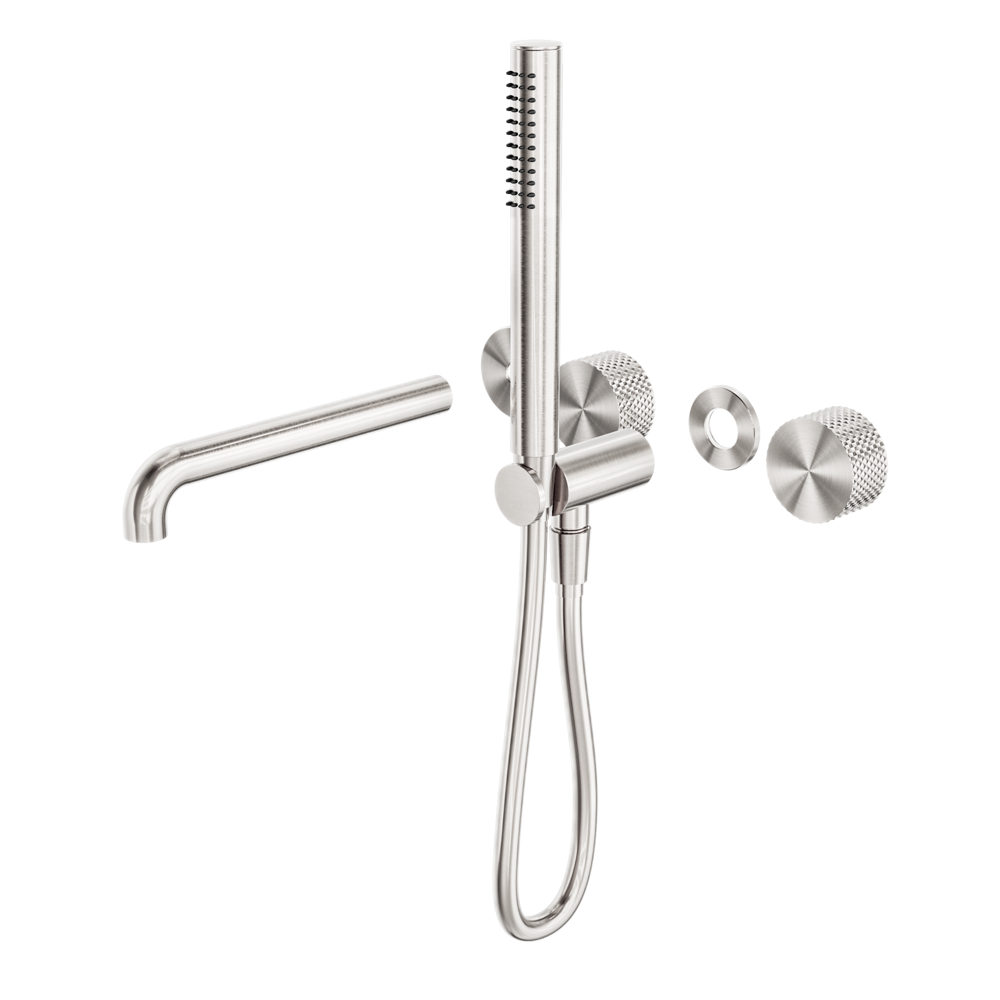 Opal Progressive Shower System Separate Plate With Spout 230mm Trim Kits Only Brushed Nickel