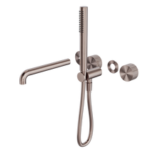 Opal Progressive Shower System Separate Plate With Spout 230mm Trim Kits Only Brushed Bronze