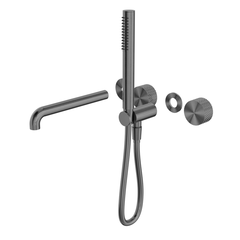 Opal Progressive Shower System Separate Plate With Spout 230mm Trim Kits Only Graphite