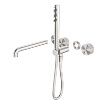 Opal Progressive Shower System Separate Plate With Spout 250mm Trim Kits Only Brushed Nickel