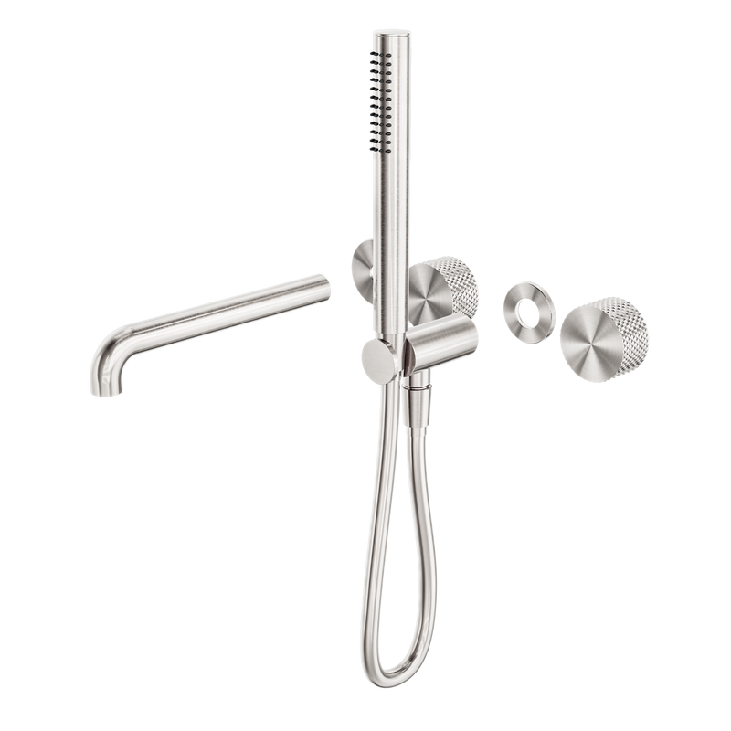 Opal Progressive Shower System Separate Plate With Spout 250mm Trim Kits Only Brushed Nickel