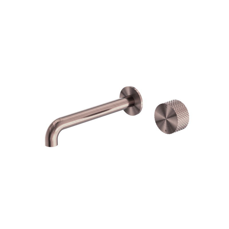 Opal Progressive Wall Basin/Bath Set 120mm Brushed Bronze