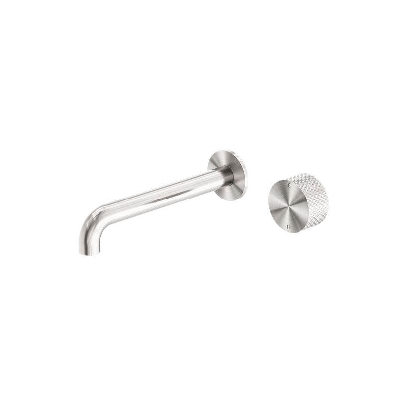 Opal Progressive Wall Basin/Bath Set 160mm Brushed Nickel