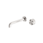 Opal Progressive Wall Basin/Bath Set 185mm Brushed Nickel