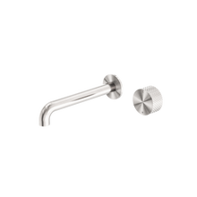 Opal Progressive Wall Basin/Bath Set 185mm Brushed Nickel