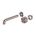 Opal Progressive Wall Basin/Bath Set 185mm Trim Kits Only Brushed Bronze