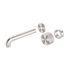 Opal Progressive Wall Basin/Bath Set 230mm Trim Kits Only Brushed Nickel