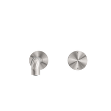 Opal Progressive Wall Basin/Bath Set 185mm Brushed Nickel