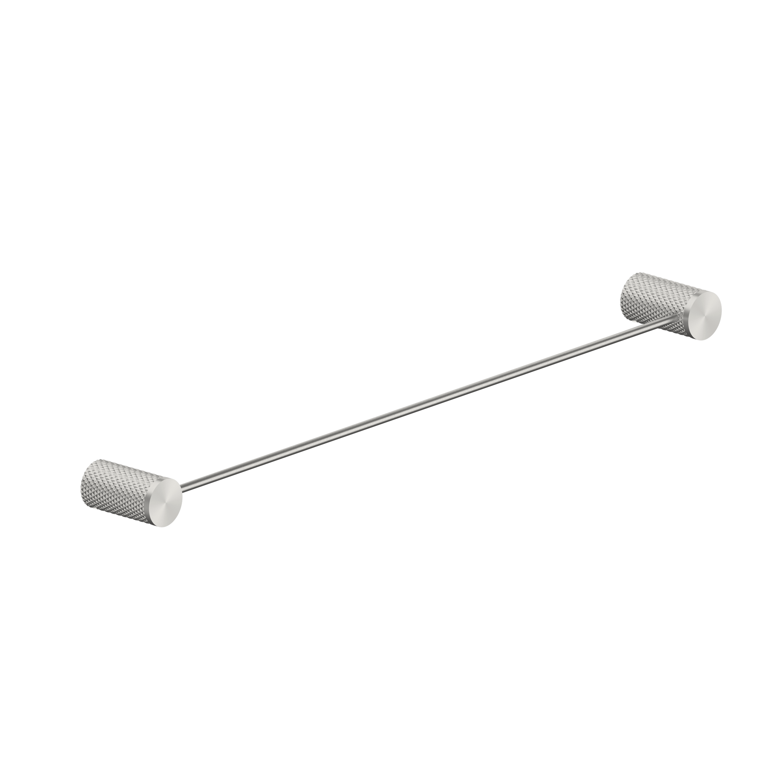 Opal Single Towel Rail 600mm Brushed Nickel