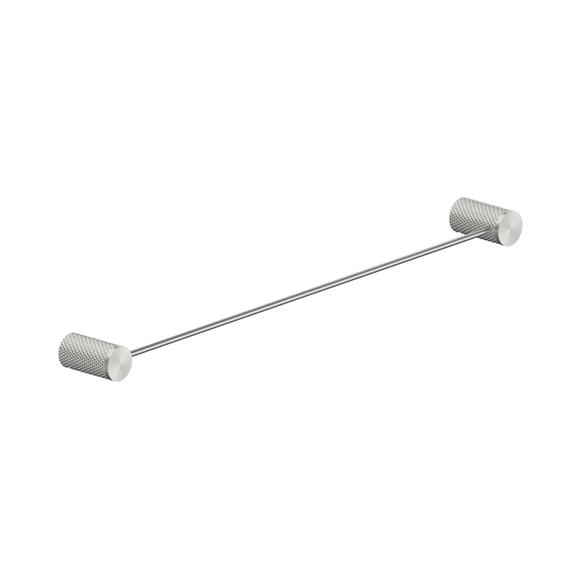 Opal Single Towel Rail 600mm Brushed Nickel
