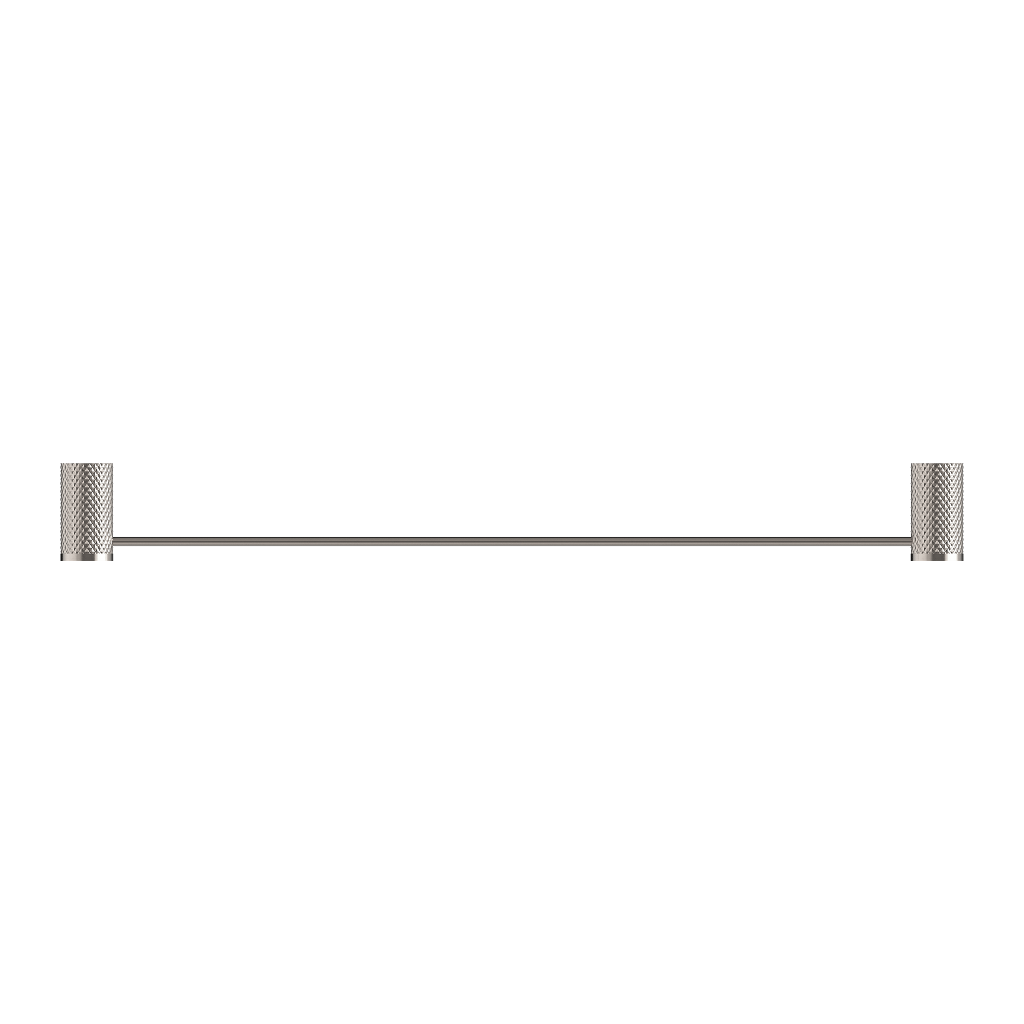 Opal Single Towel Rail 600mm Brushed Nickel