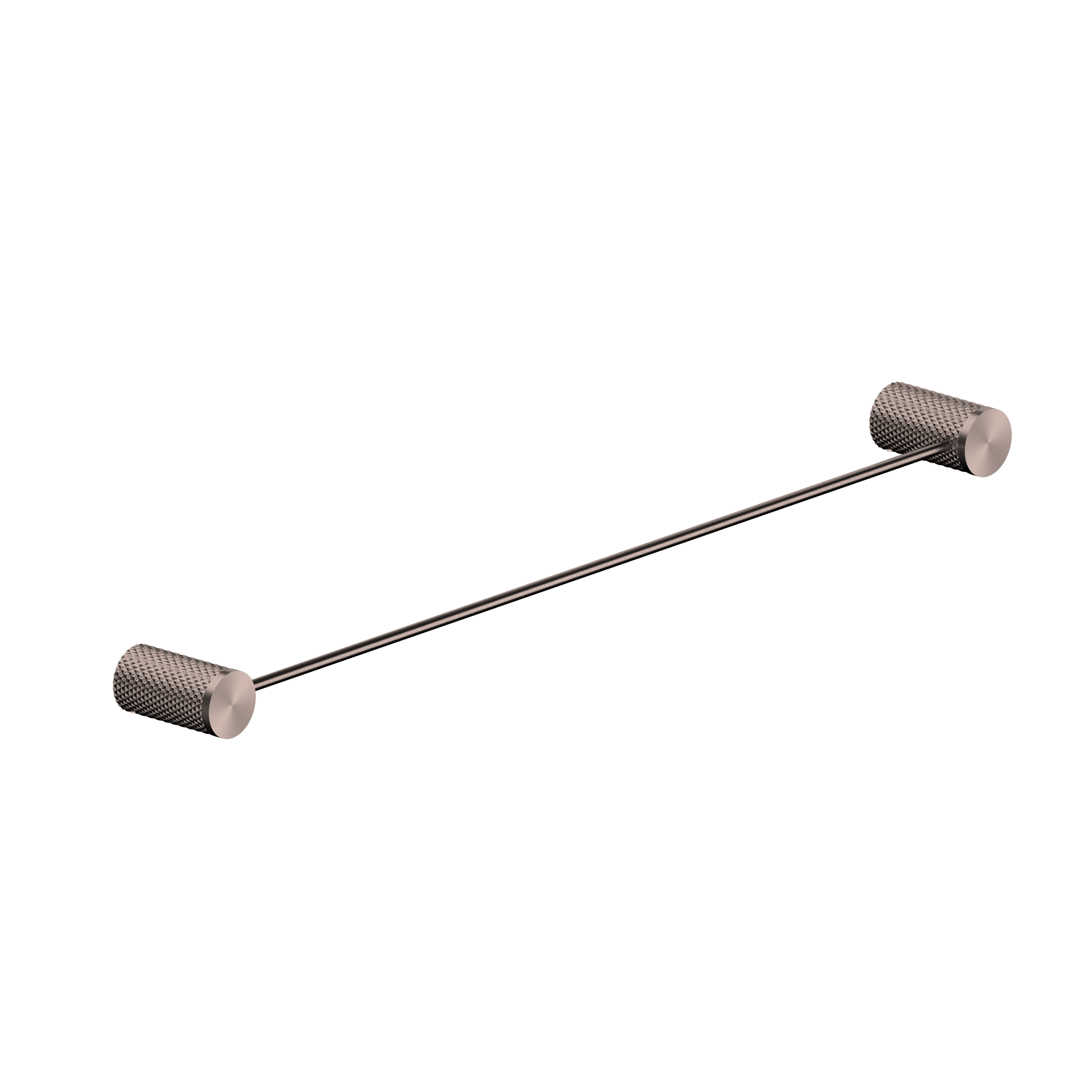 Opal Single Towel Rail 600mm Brushed Bronze