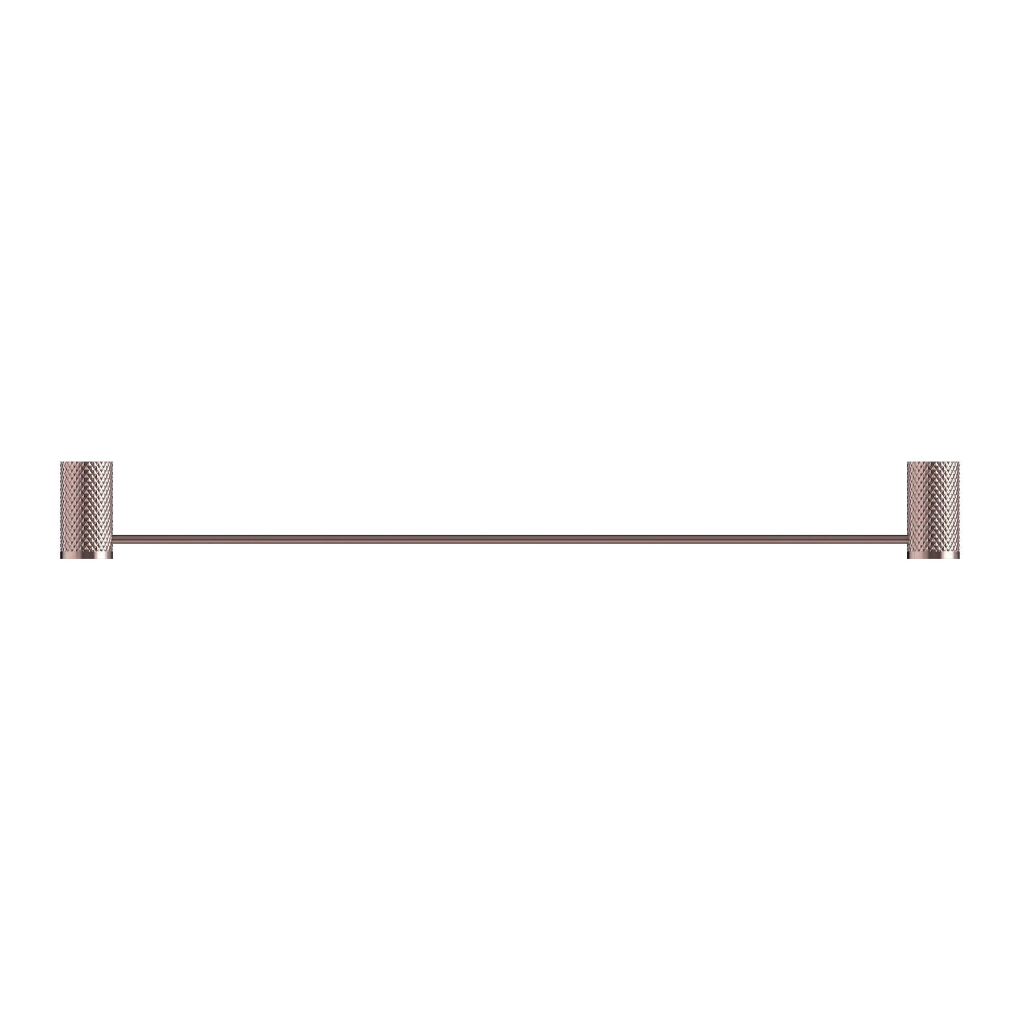 Opal Single Towel Rail 600mm Brushed Bronze