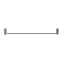 Opal Single Towel Rail 600mm Brushed Bronze
