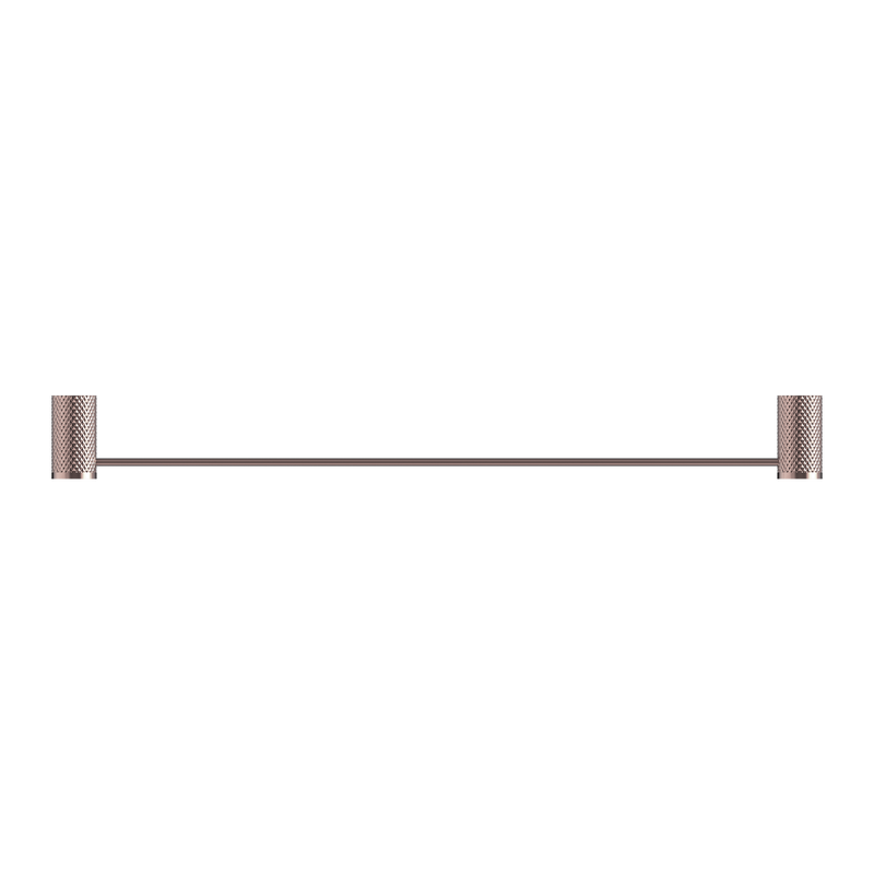 Opal Single Towel Rail 600mm Brushed Bronze