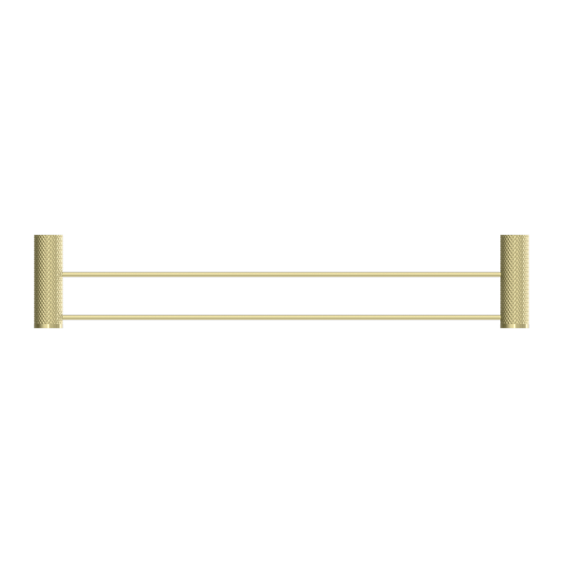 Opal Double Towel Rail 600mm Brushed Gold