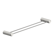 Opal Double Towel Rail 600mm Brushed Nickel