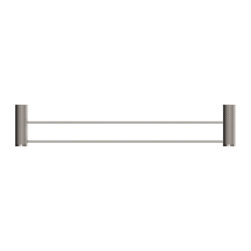 Opal Double Towel Rail 600mm Brushed Nickel