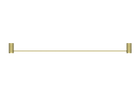 Opal Single Towel Rail 800mm Brushed Gold