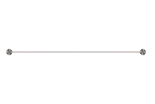 Opal Single Towel Rail 800mm Brushed Nickel