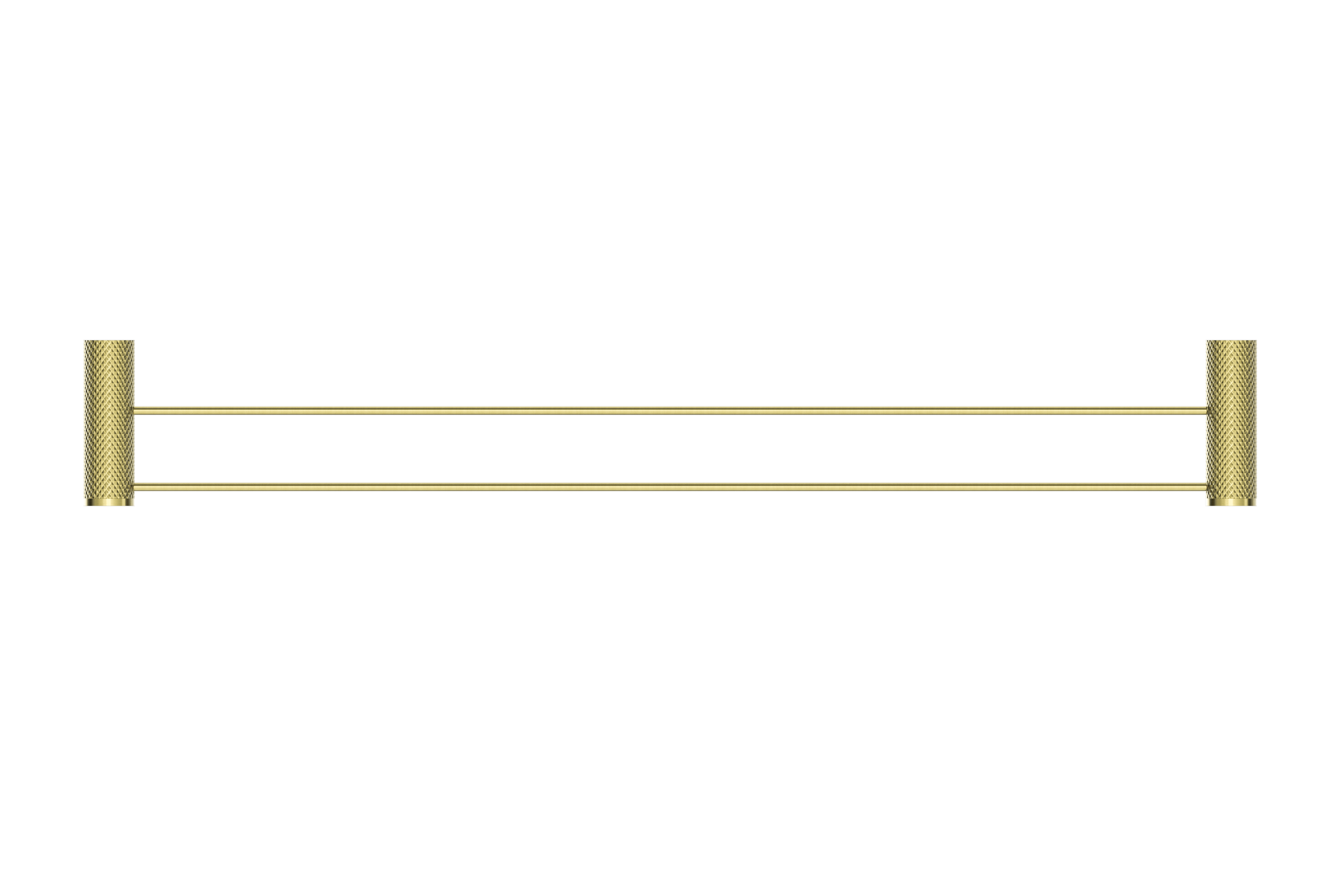 Opal Double Towel Rail 800mm Brushed Gold