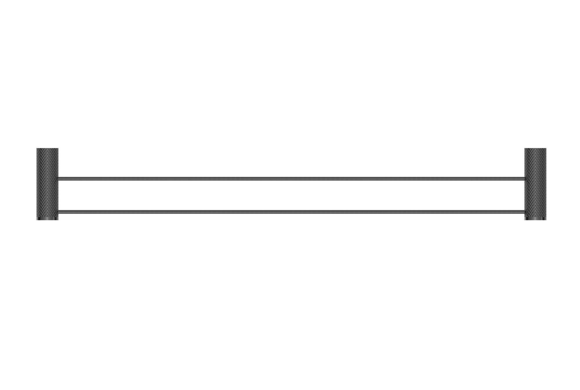 Opal Double Towel Rail 800mm Graphite