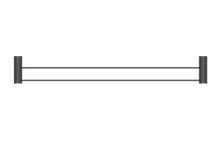 Opal Double Towel Rail 800mm Graphite