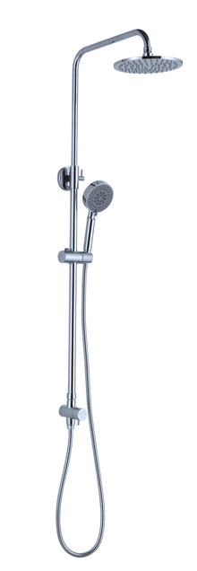 Dolce Round Twin Shower Bottom Inlet Chrome