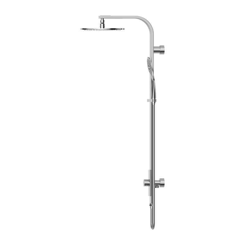 Astra Rain Round Twin Shower Single Hose Chrome