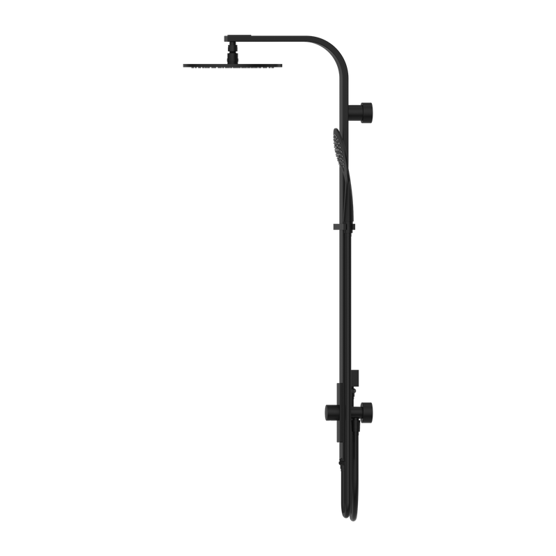 Astra Rain Round Twin Shower Double Hose Matte Black
