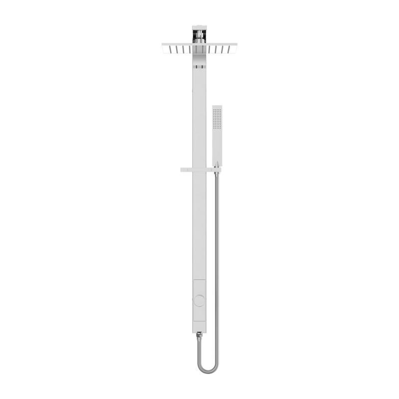 Astra Rain Square Twin Shower Single Hose Chrome