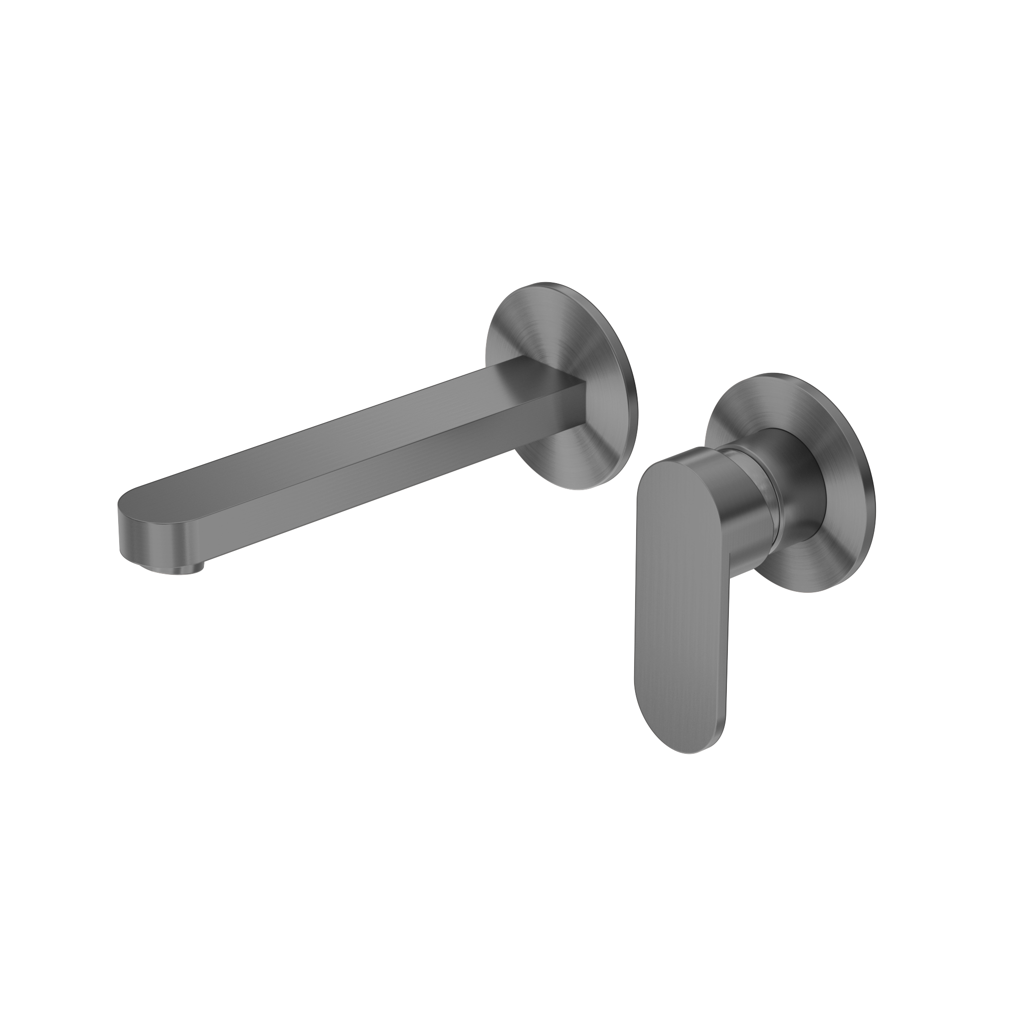 Ecco Wall Basin/Bath Mixer Separate Back Plate Gun Metal