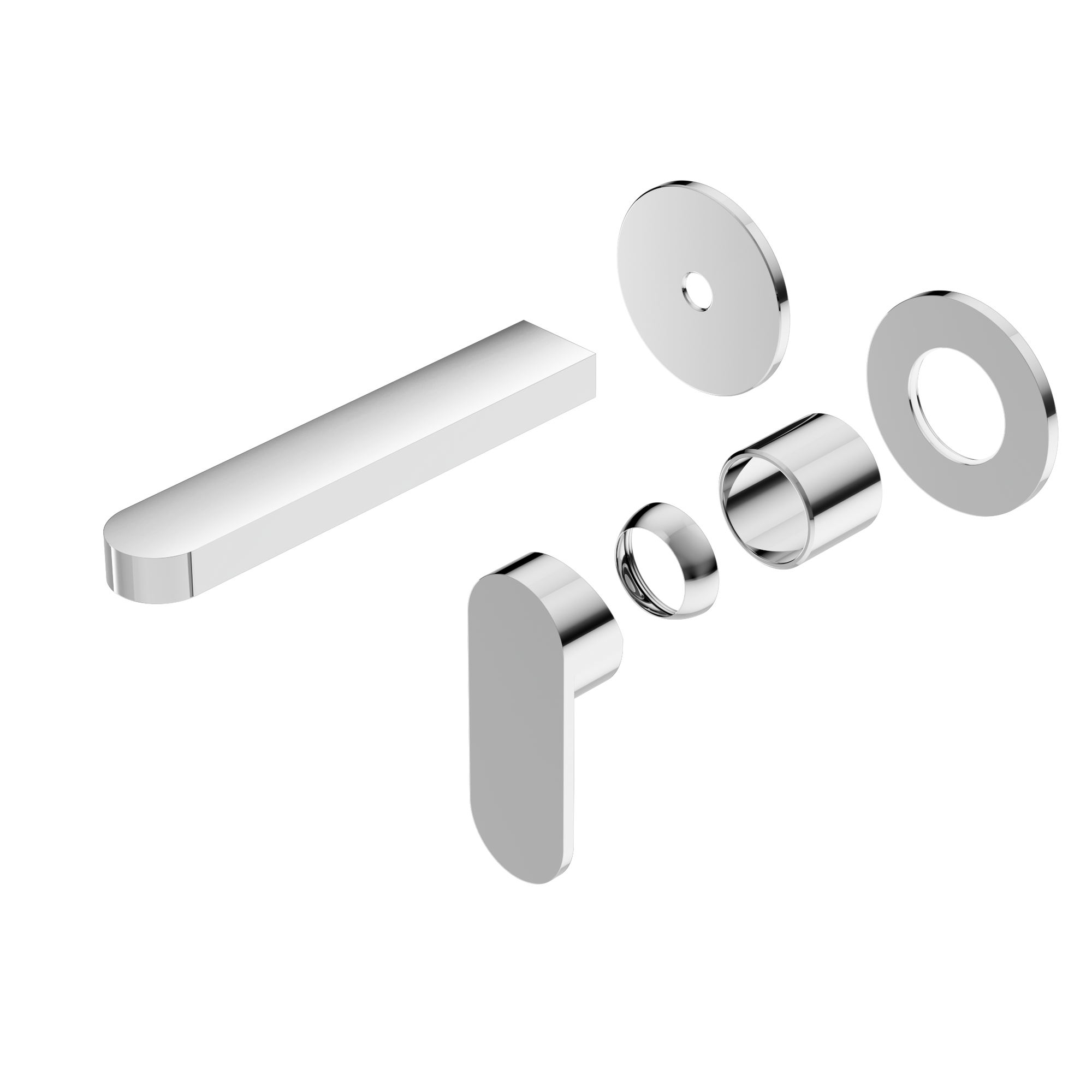 Ecco Wall Basin/Bath Mixer Separate Back Plate Trim Kits Only Chrome