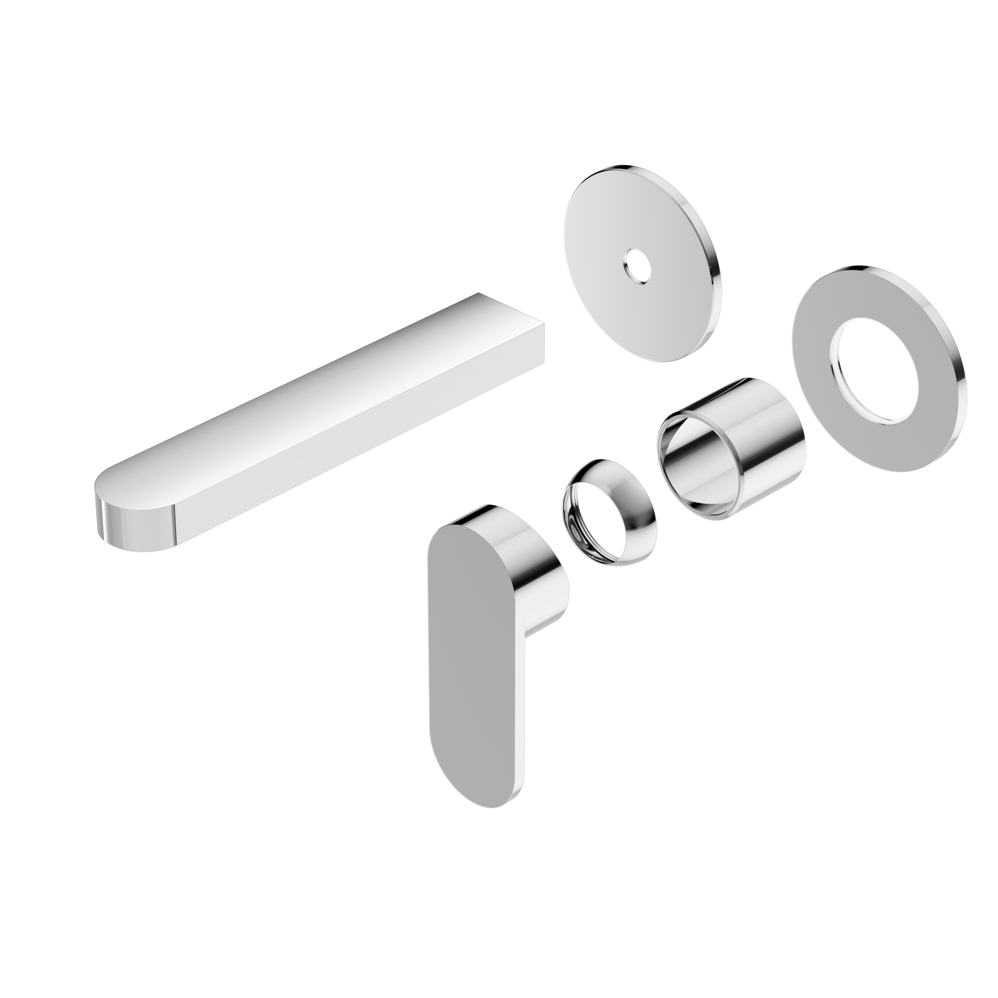 Ecco Wall Basin/Bath Mixer Separate Back Plate Trim Kits Only Chrome