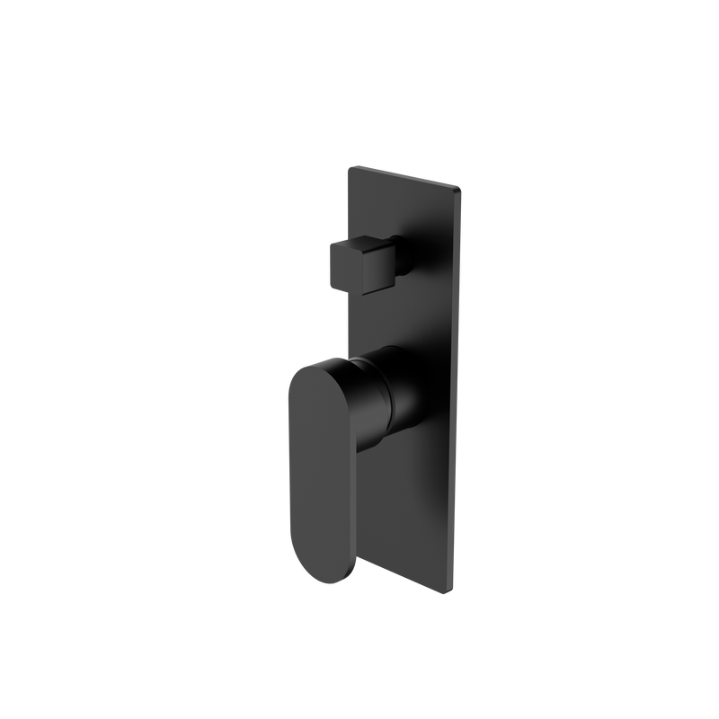 Ecco Shower Mixer With Diverter Matte Black